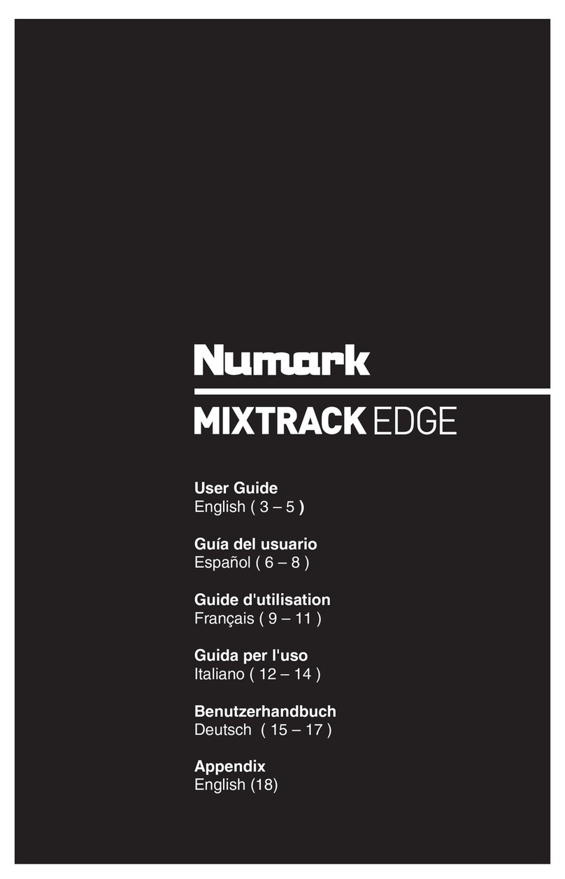 Numark MIXTRACK EDGE User manual