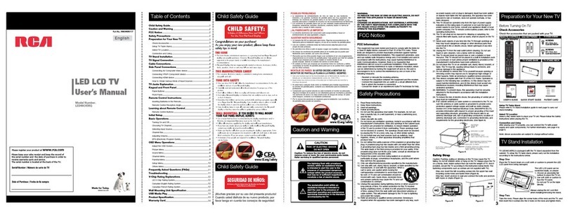 RCA LED46C45RQ User manual