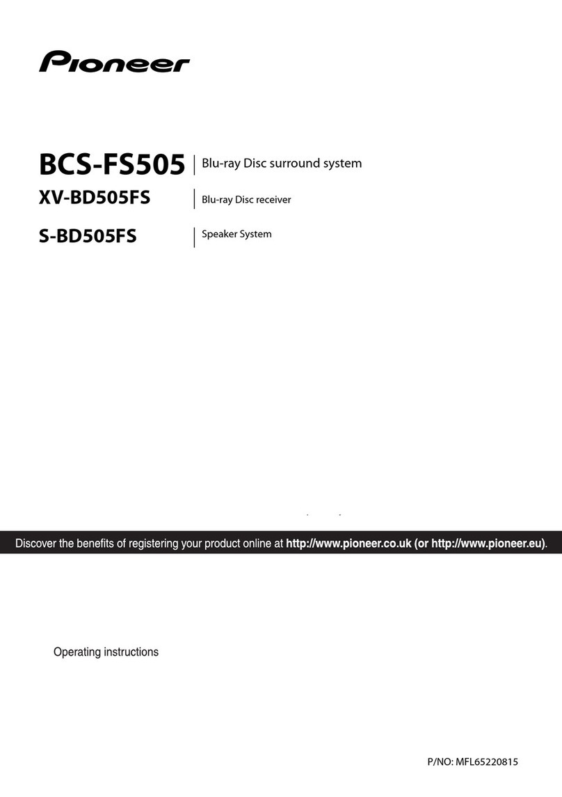 Pioneer XV-BD505FS User manual