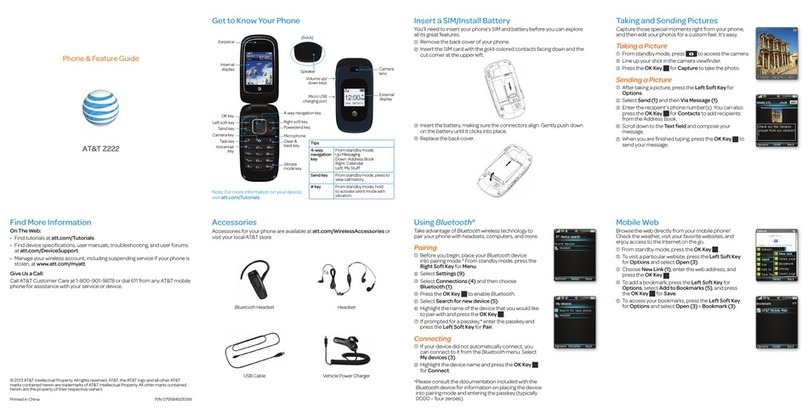 Zte AT&T Z222 User manual