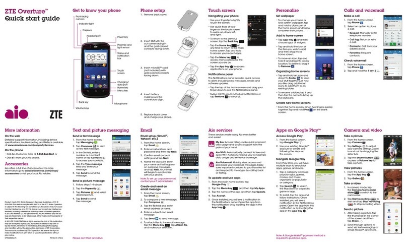 Zte Overture User manual