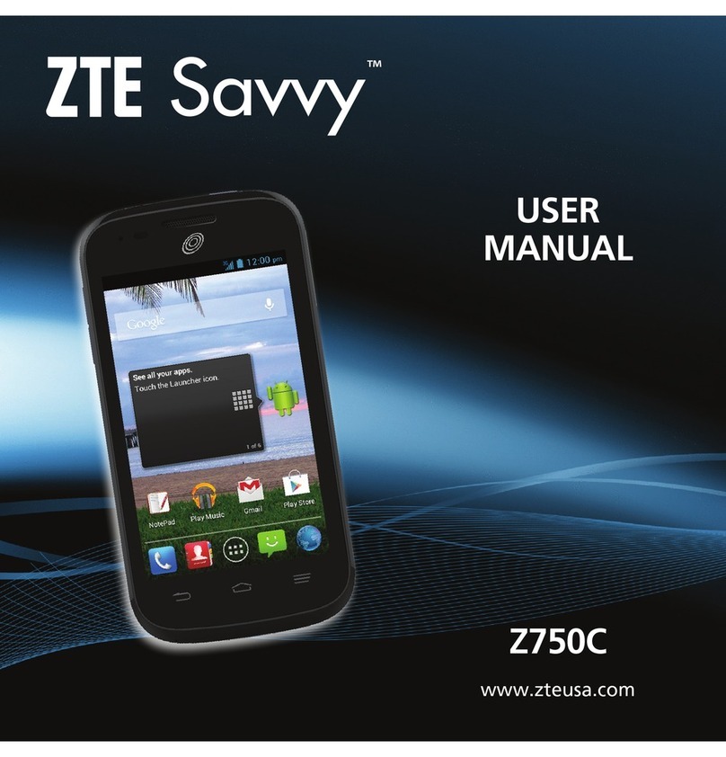 Zte Savvy Z750C user manual