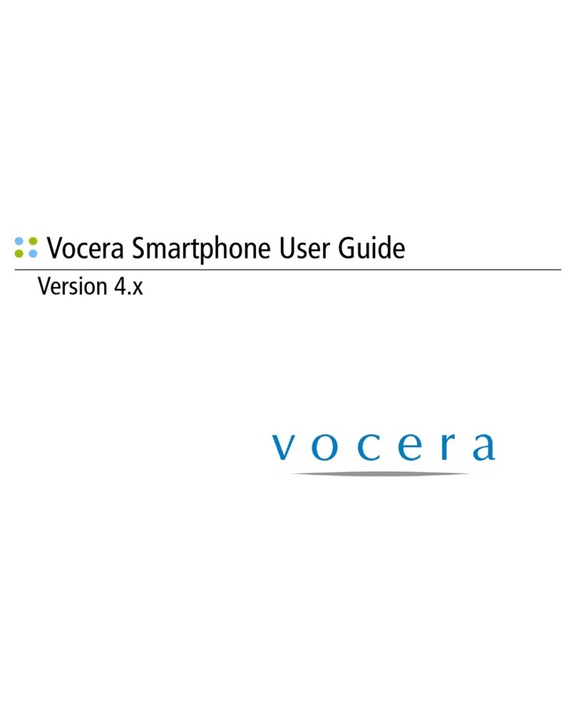 Vocera Smartphone User manual