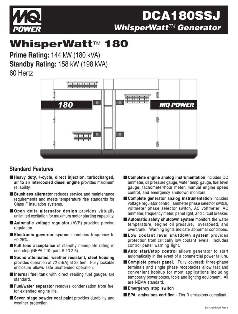MULTIQUIP DCA180SSJ Specifications