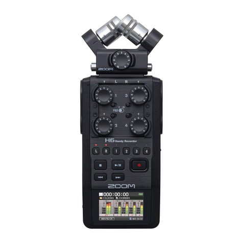 Zoom H6 Handy Recorder Operation manual