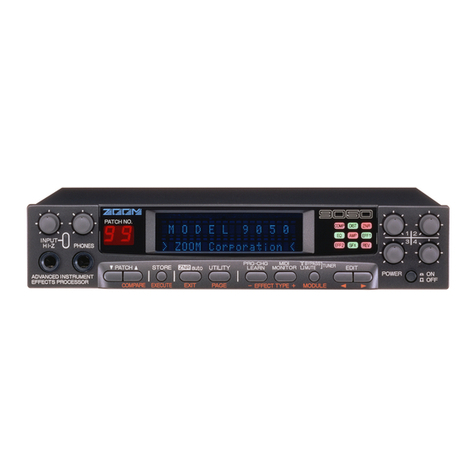 Zoom 9050 User manual