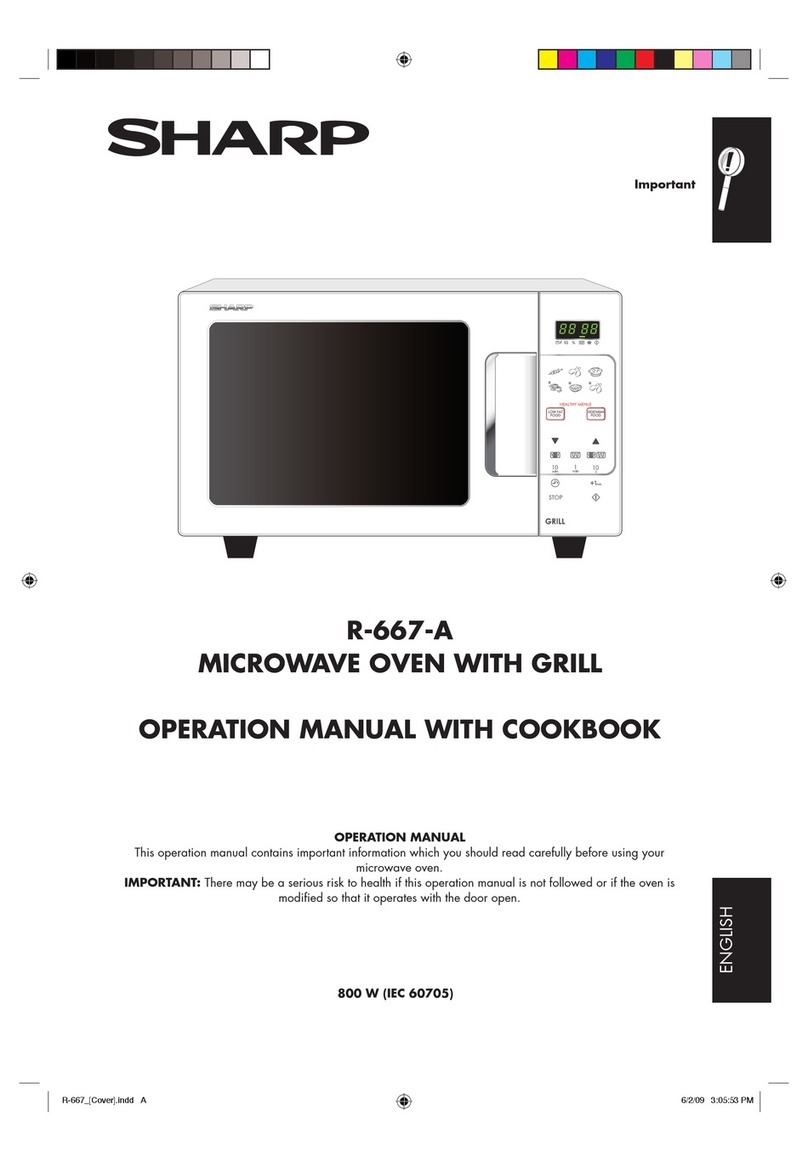 Sharp R-667-A Instruction Manual Sharp R-667-A Instruction Manual