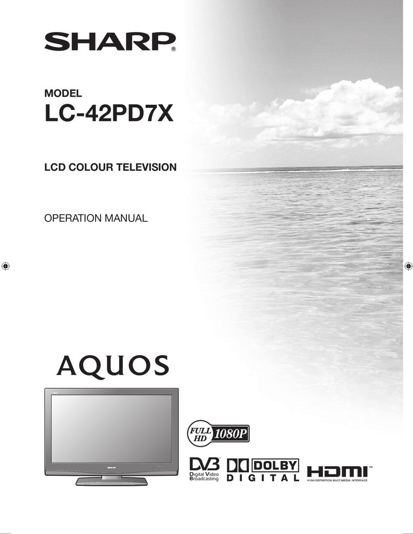 Sharp AQUOS LC-42PD7X User manual