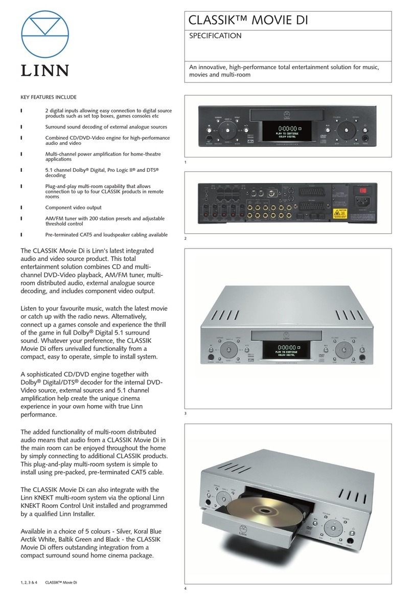 Linn Classik movie Di User manual
