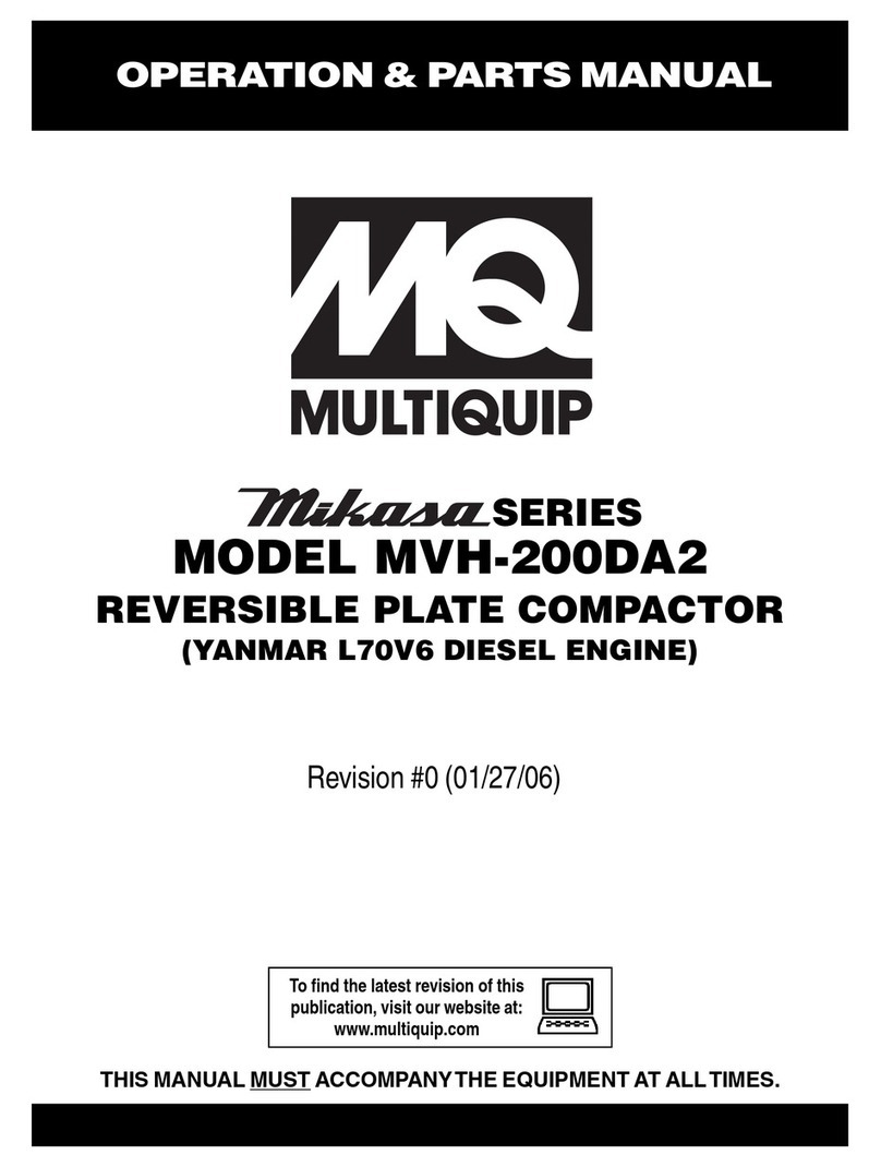 MULTIQUIP Mikasa MVH-200DA2 Operations & parts manual