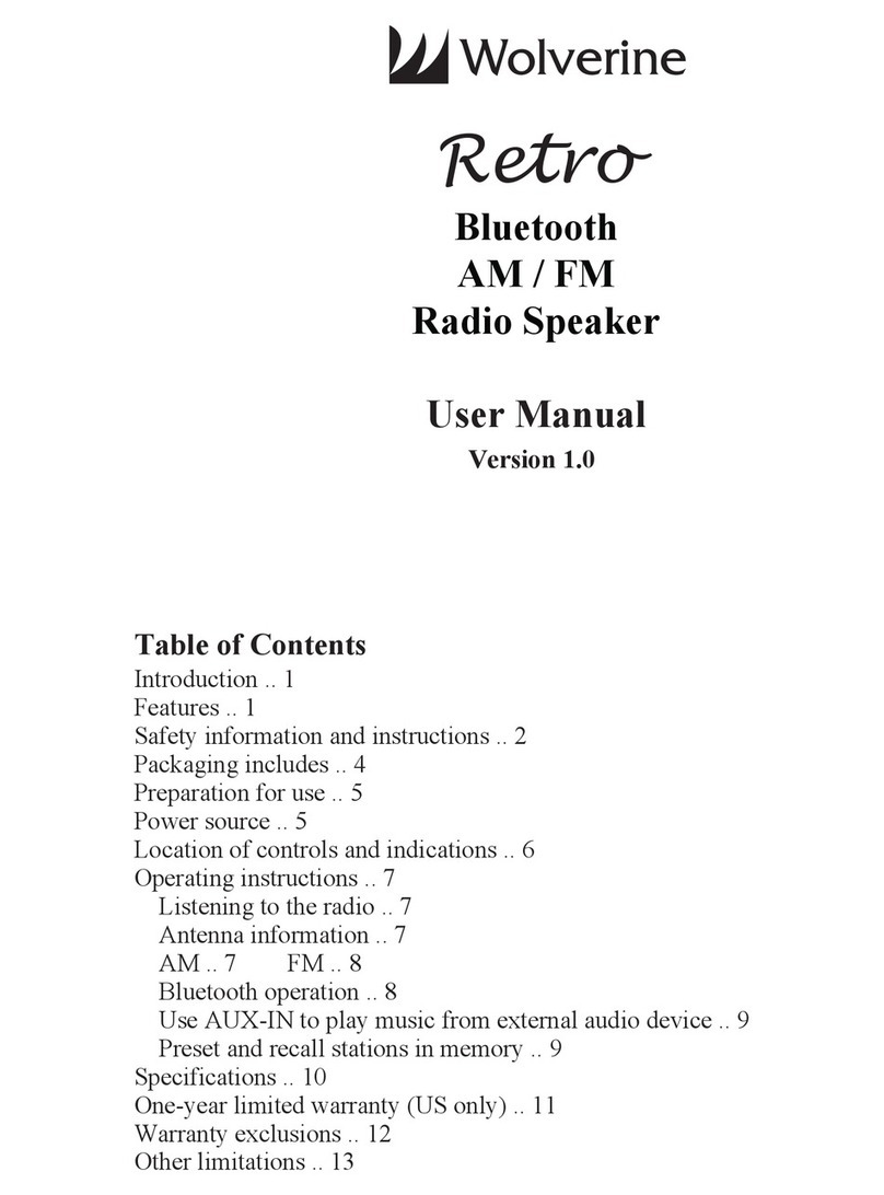 Wolverine Retro User manual