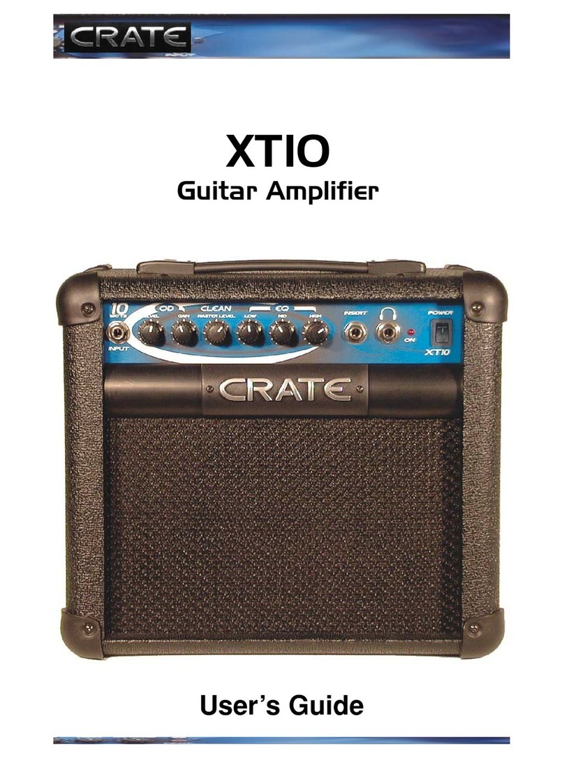 Crate XT10 User manual