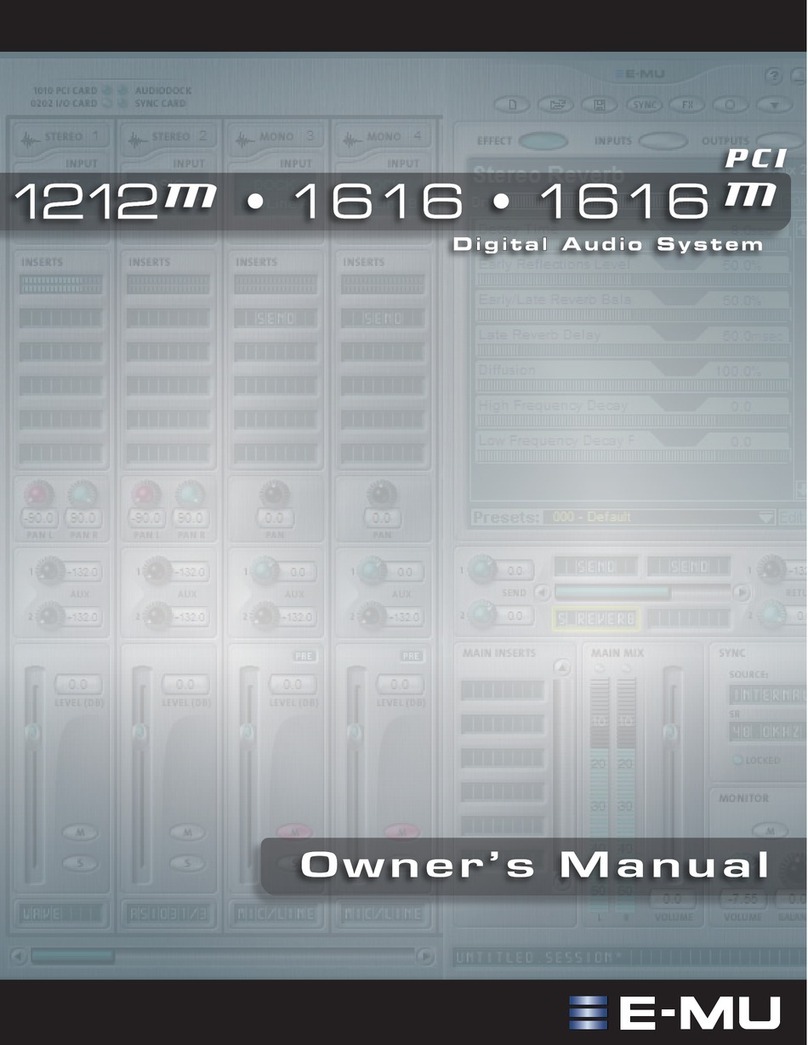 EMU 1212M owner's manual