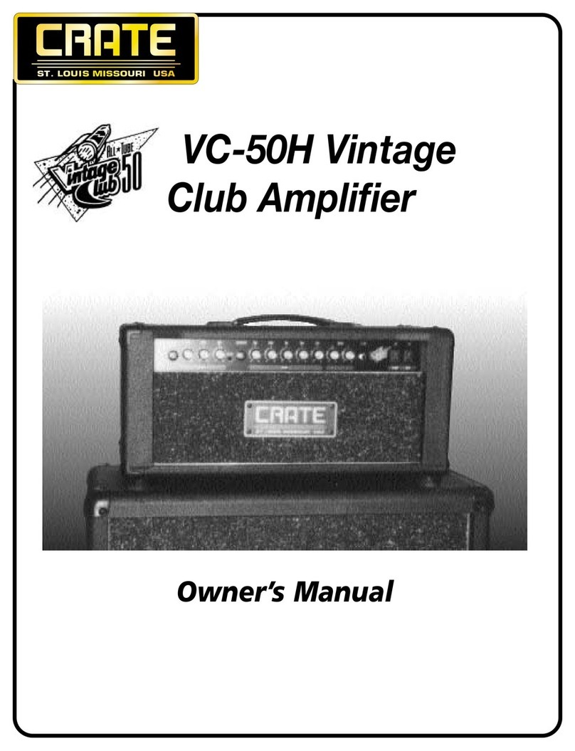 Crate VC-50H User manual Crate VC-50H User manual