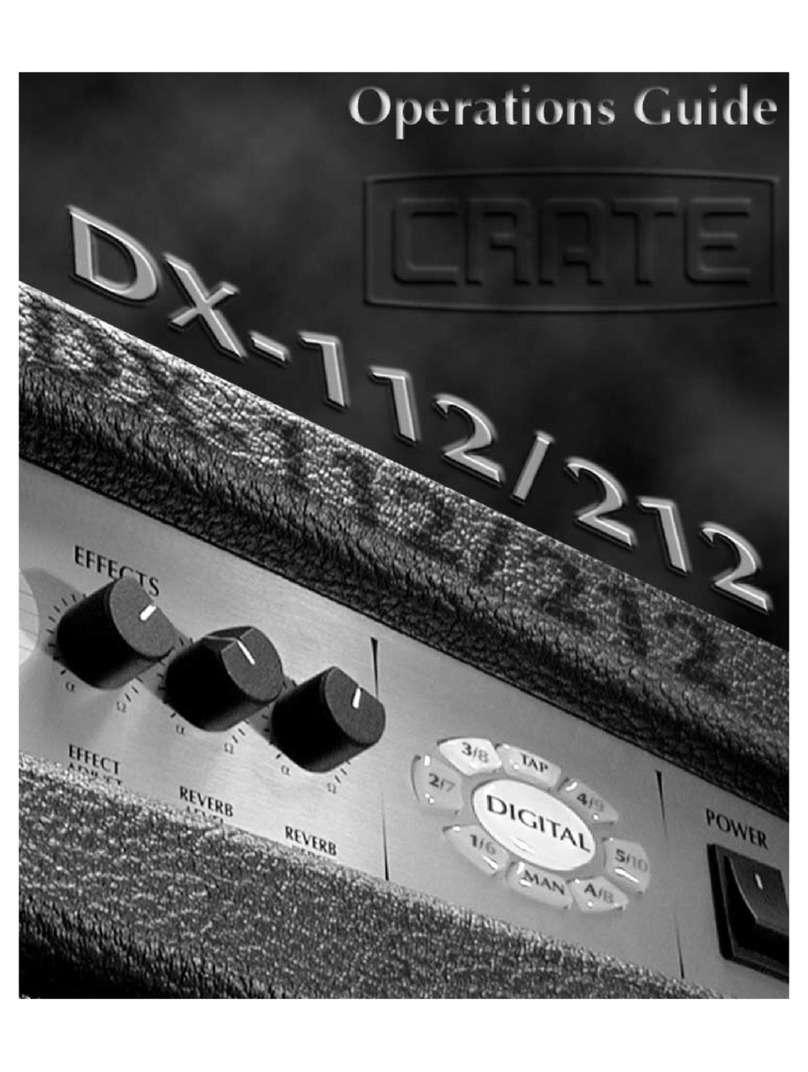Crate DX-112 User manual Crate DX-112 User manual