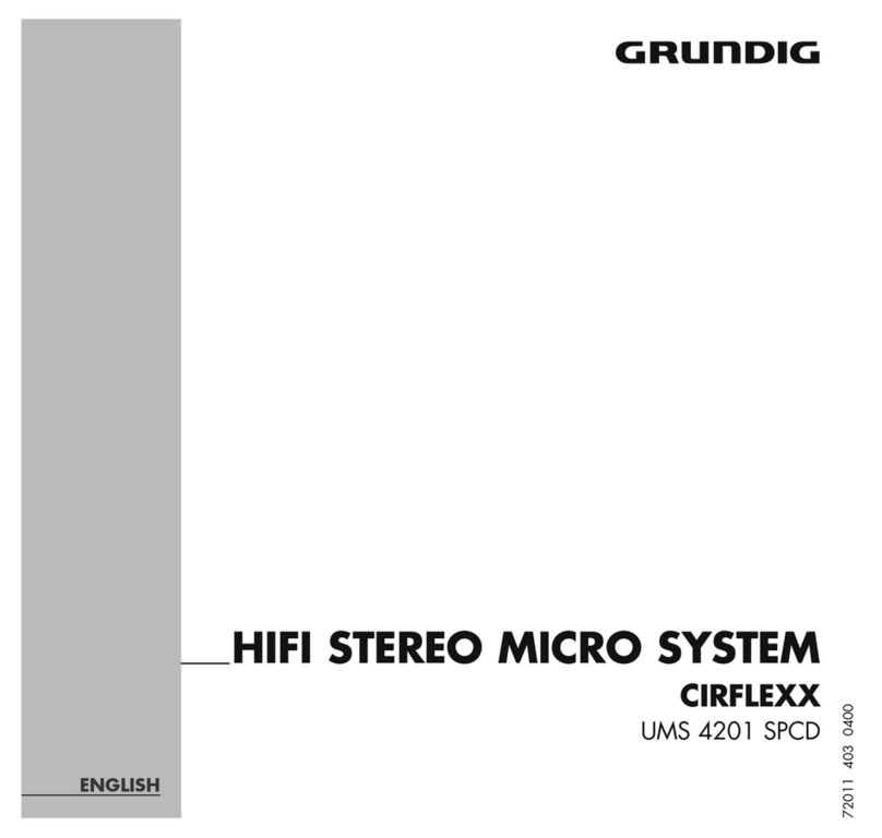 Grundig Cirflexx UMS 4201 SPCD User manual