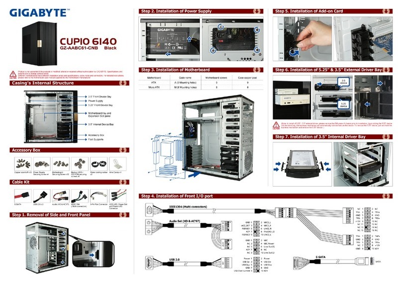 Gigabyte GZ-AABC61-CNB Black Installation