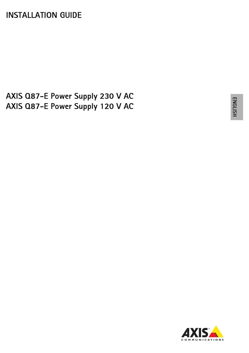 Axis AXIS Q87-E User manual