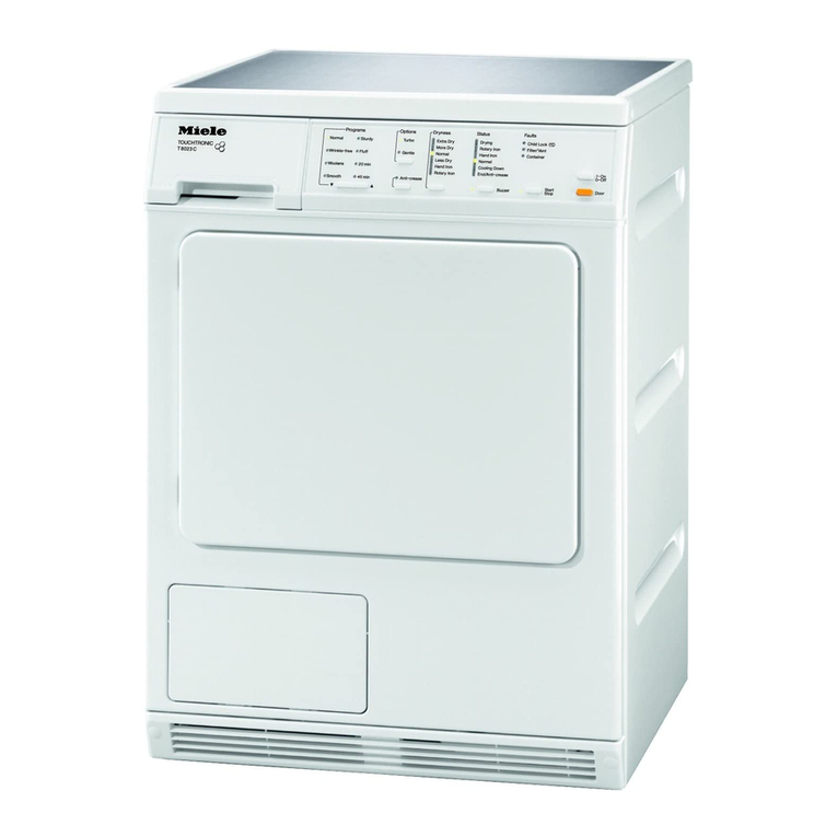 Miele T 8023 C Specification sheet