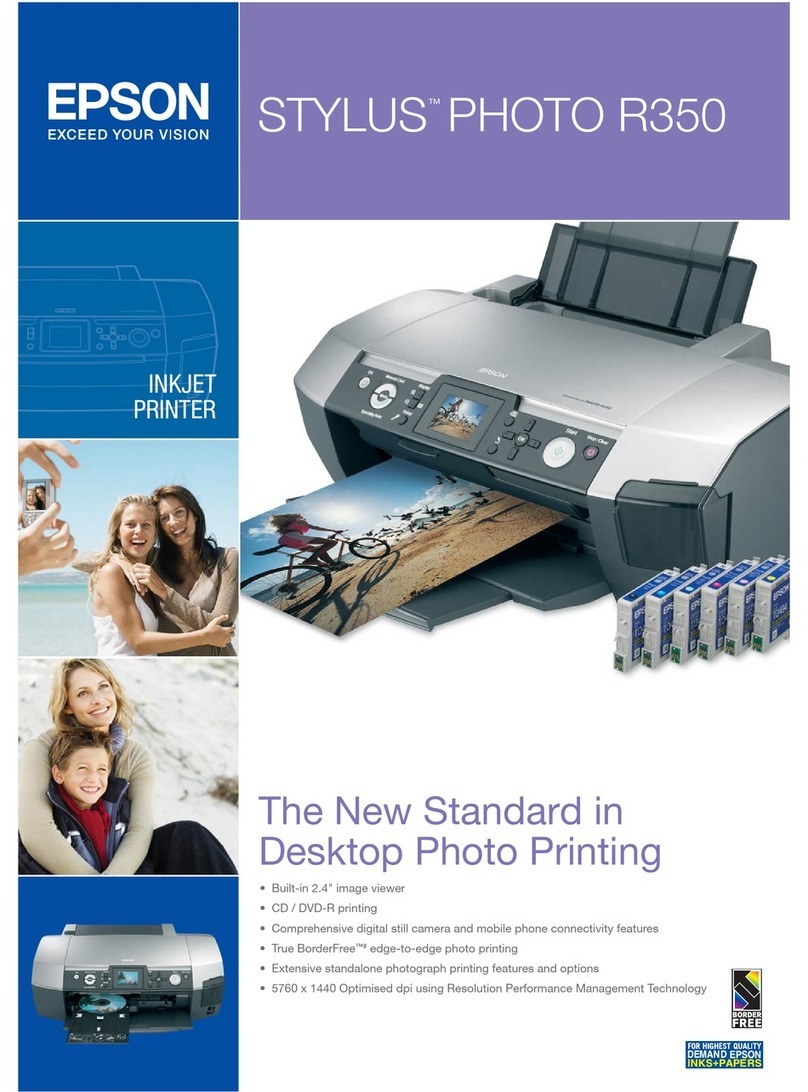 Epson STYLUS PHOTO R350 User manual
