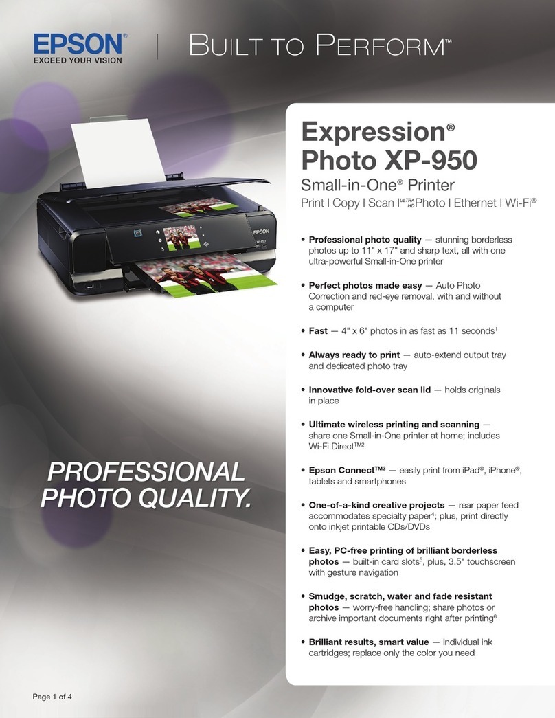 Epson Expression Photo XP-950 User manual