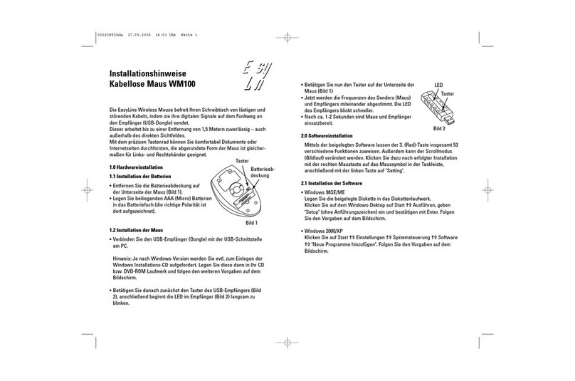 Hama Easy Line WM100 installation guide