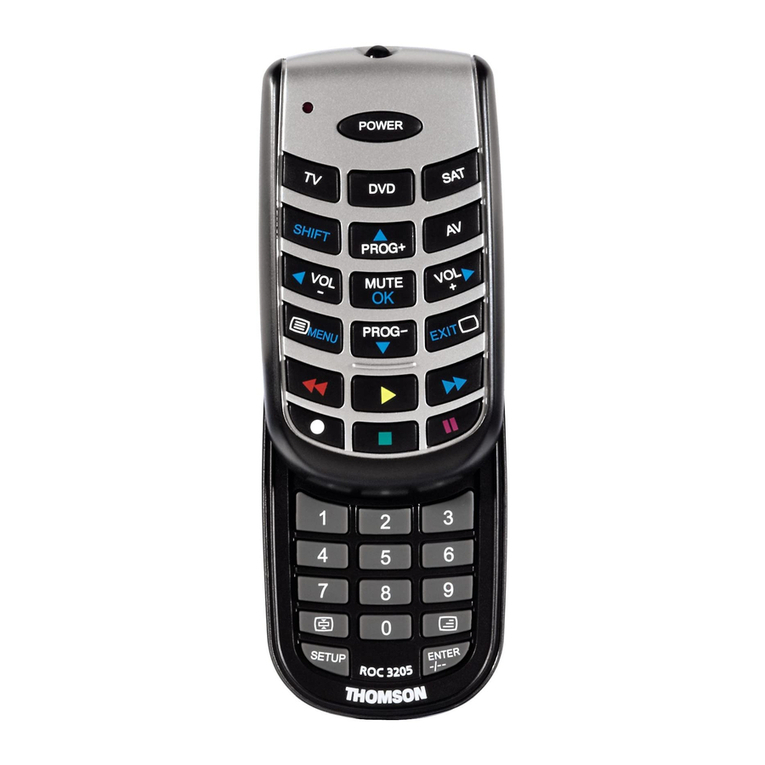 THOMSON ROC 3205 - AVEC CODES user manual