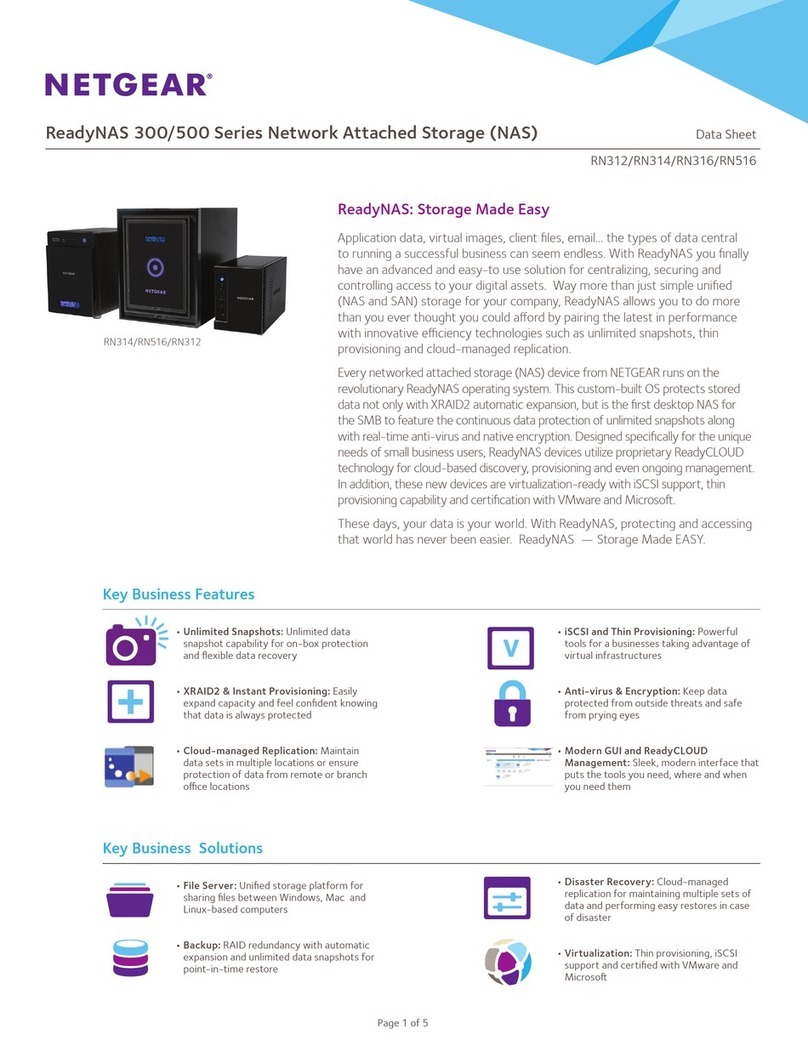 NETGEAR ReadyNAS RN312 User manual NETGEAR ReadyNAS RN312 User manual