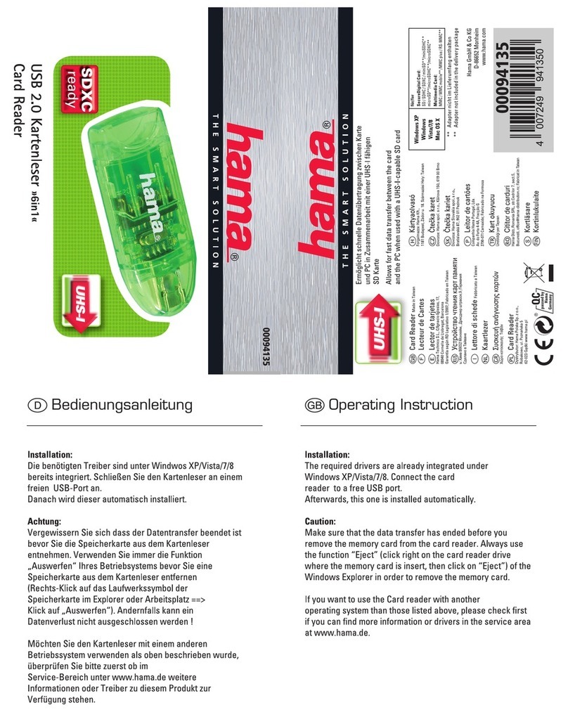 Hama 94135 operating instructions
