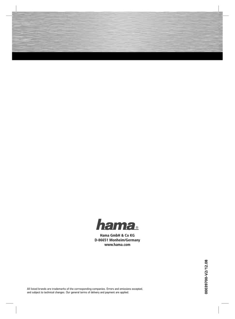 Hama 00039700-V2 Operating	 instruction