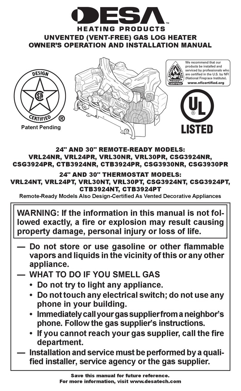 Desa VRL24NR Owner's operating & installation manual