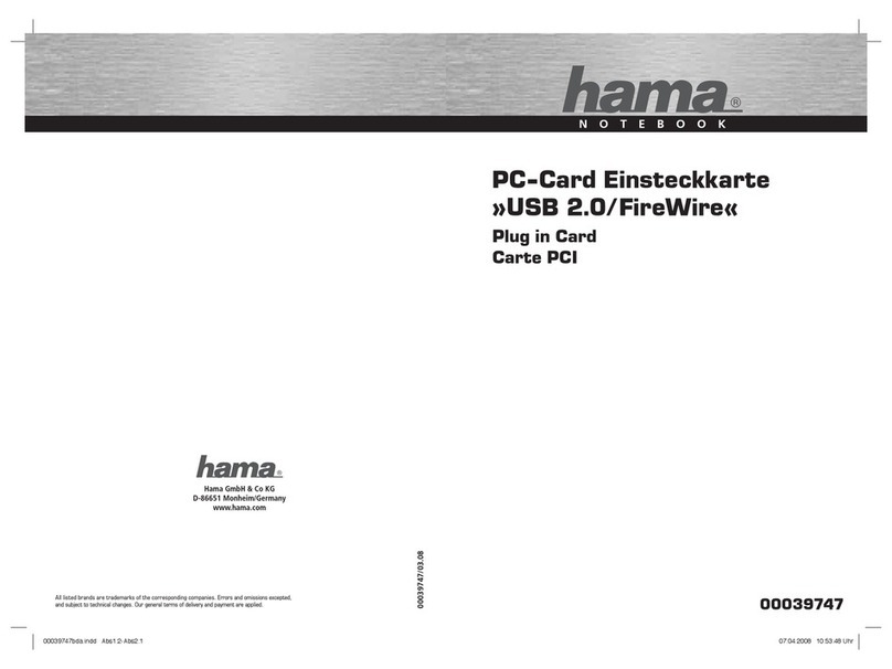 Hama USB 2.0/FireWire User manual