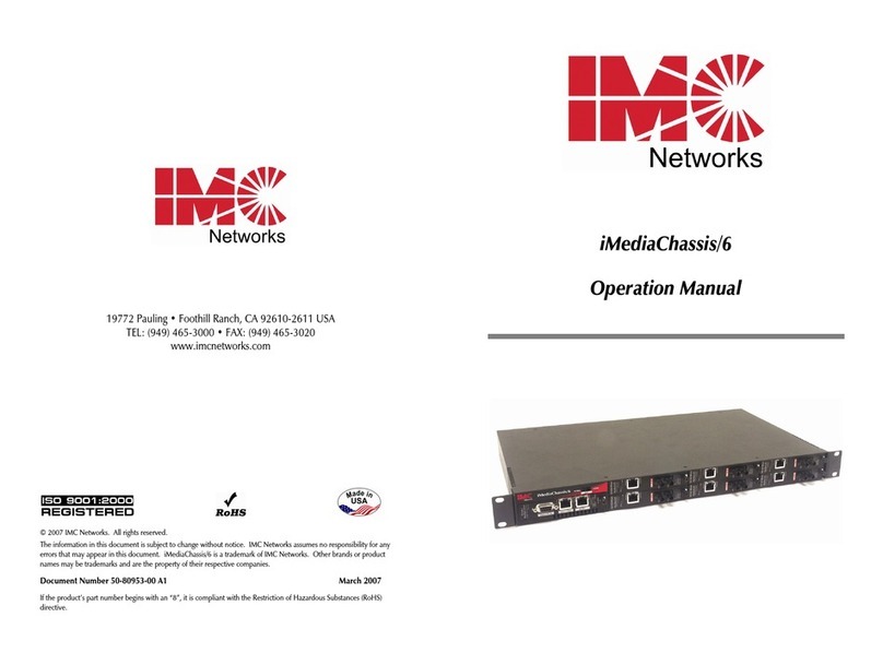 IMC Networks iMediaChassis/6 User manual