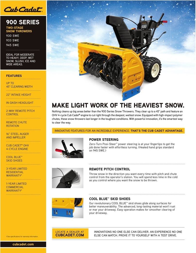 Cub Cadet 930 SWE User manual