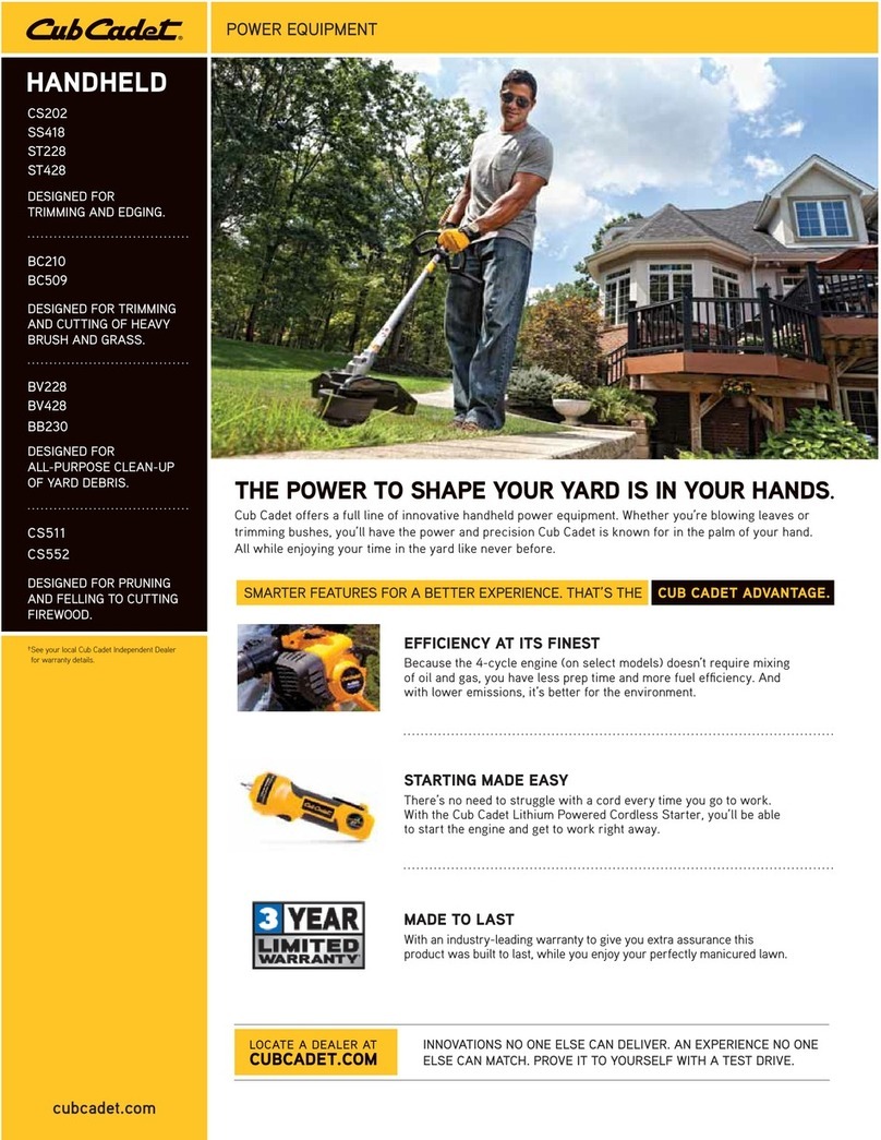 Cub Cadet BB 230 User manual