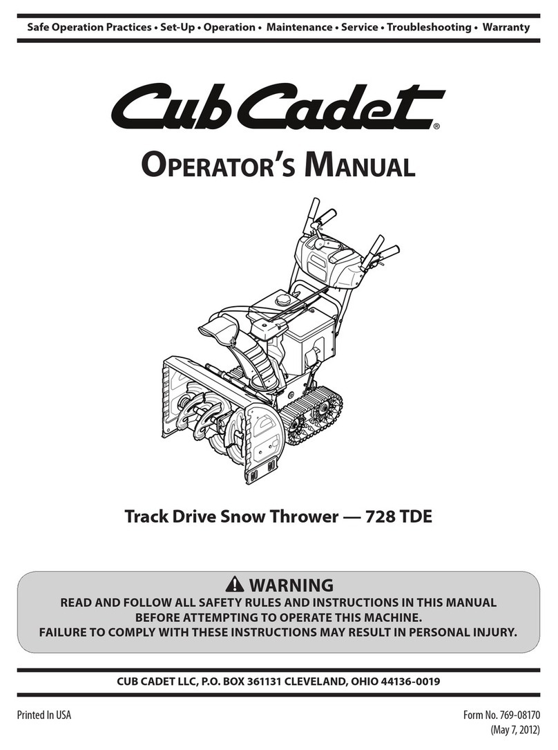 Cub Cadet 2X 728 TDE User manual
