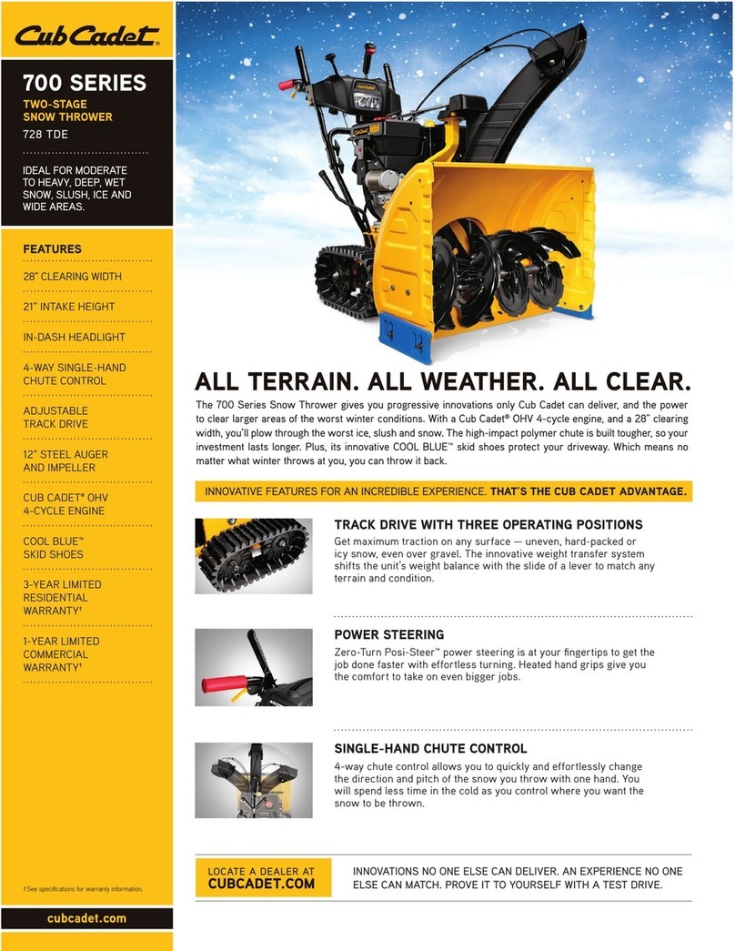 Cub Cadet 728 TDE User manual