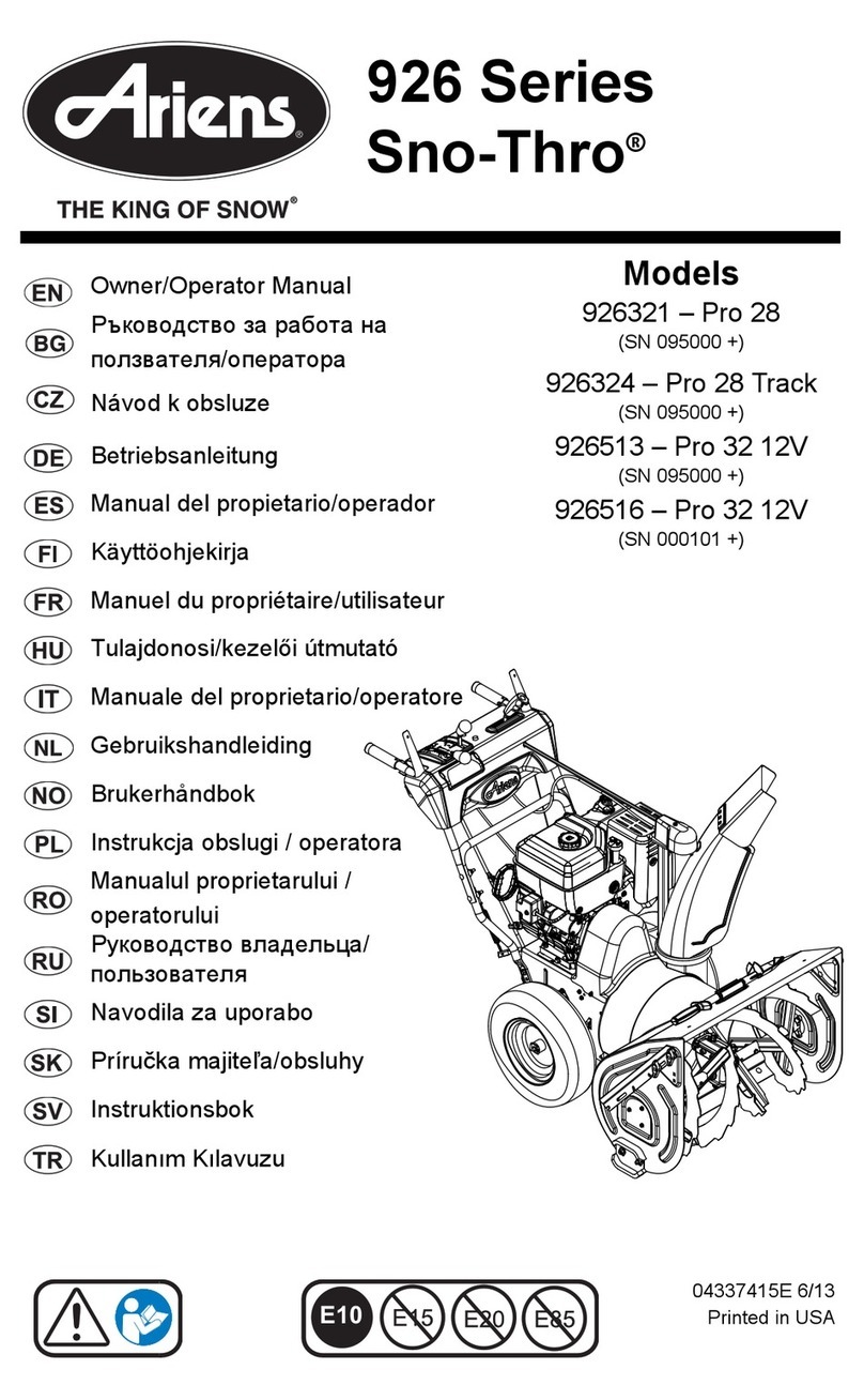 Ariens Professional 32 - 12 Volt manual
