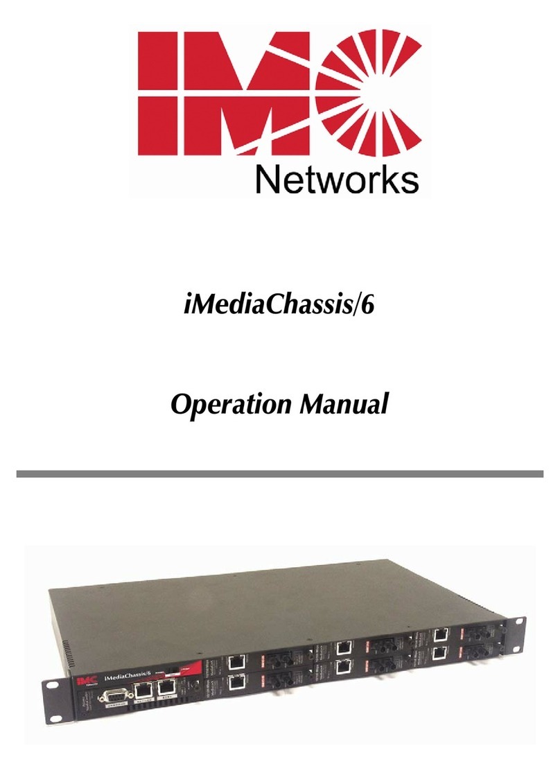 IMC Networks iMediaChassis/6 Operation manual