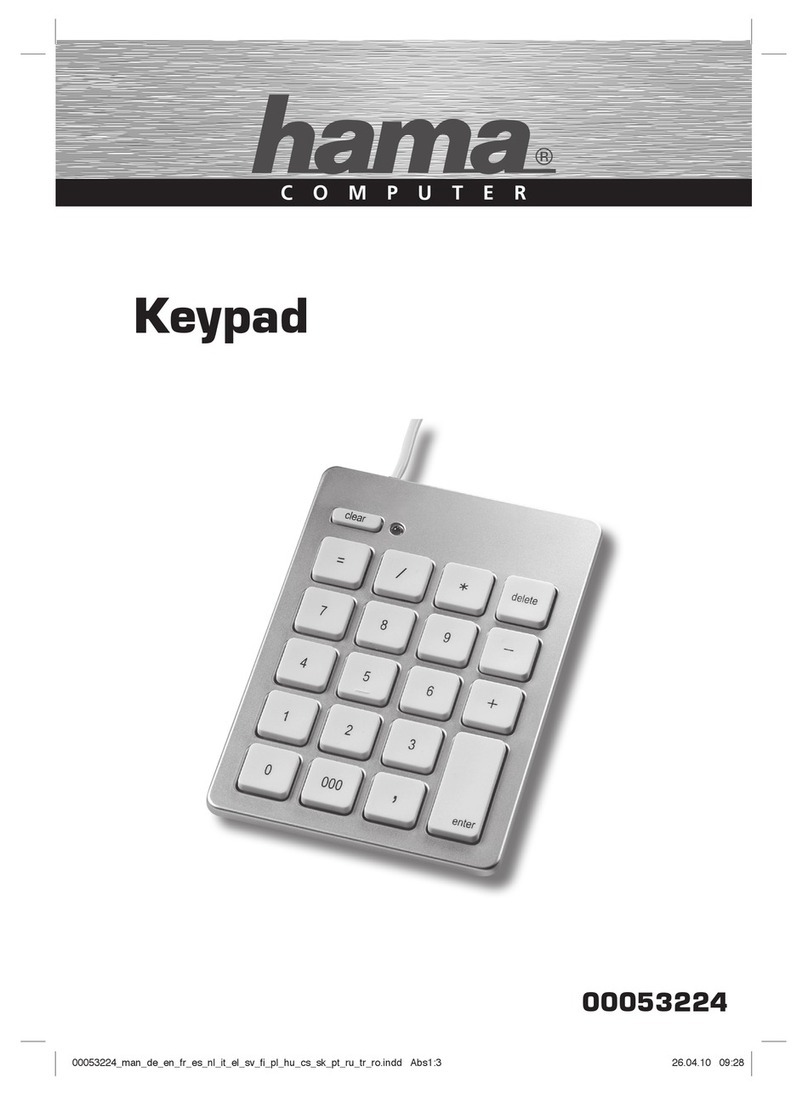 Hama Keypad User manual