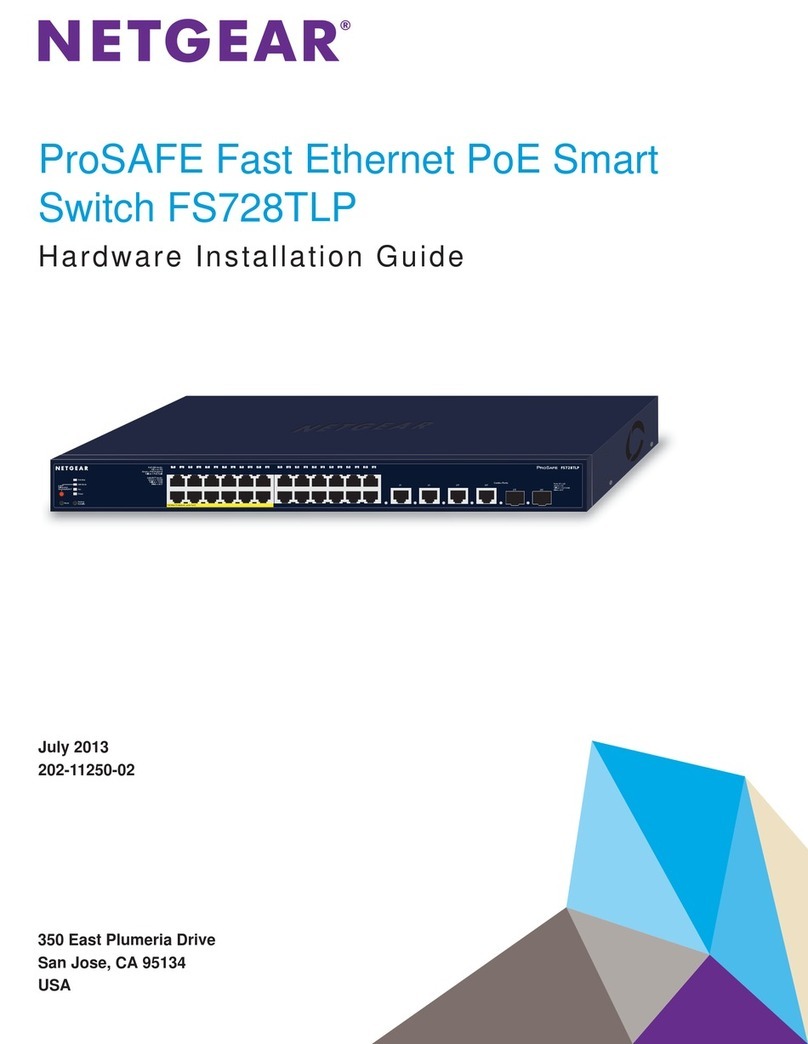 NETGEAR ProSAFE FS728TLP Hardware installation guide NETGEAR ProSAFE FS728TLP Hardware installation guide