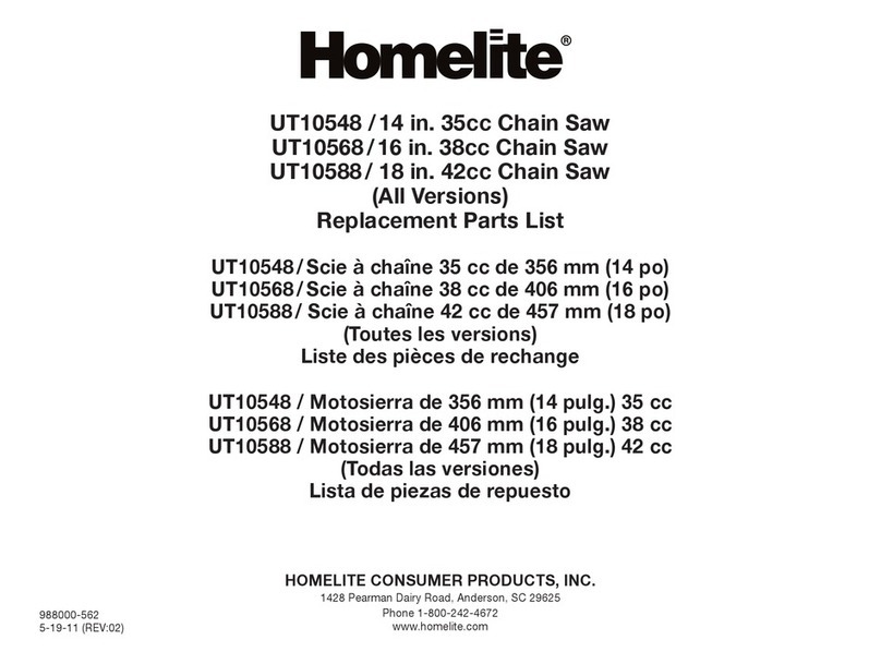 Homelite UT10548 Application guide
