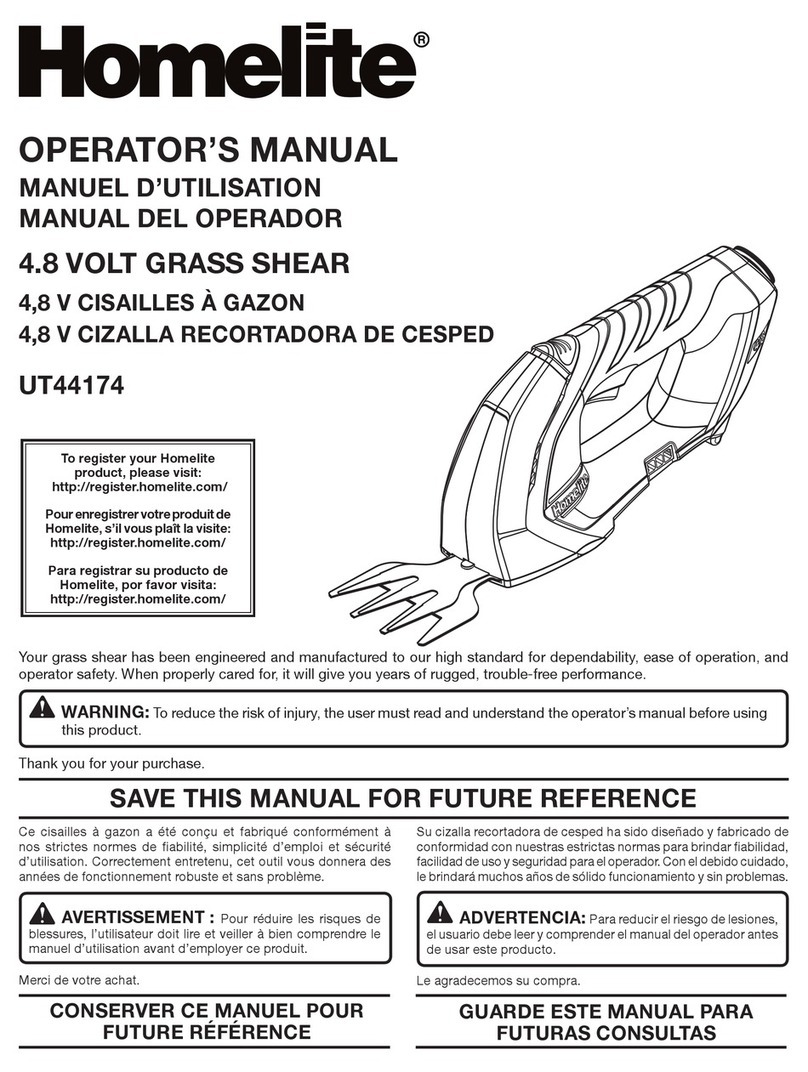 Homelite UT44174 User manual Homelite UT44174 User manual