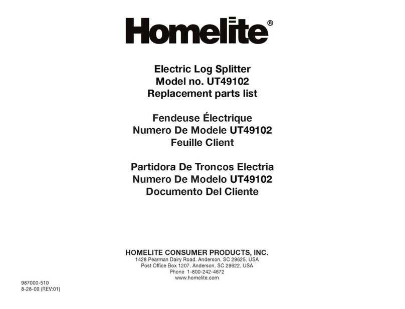 Homelite UT49102 Application guide