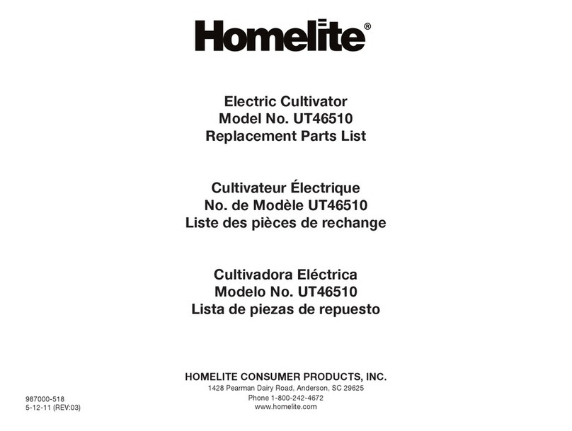 Homelite UT46510 Application guide