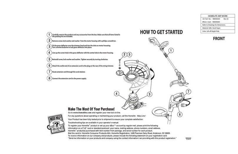 Homelite UT41121 User manual