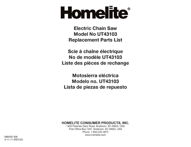 Homelite UT43103 Application guide