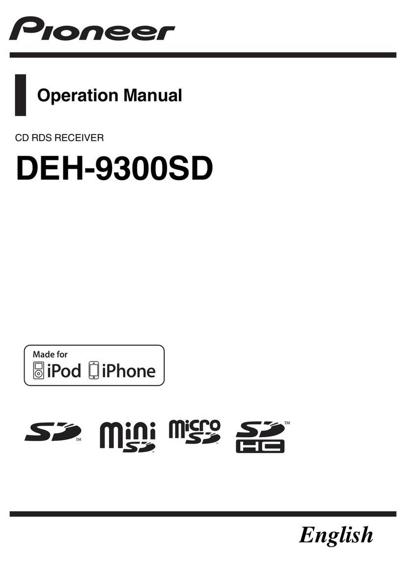 Pioneer DEH-9300SD Operation manual