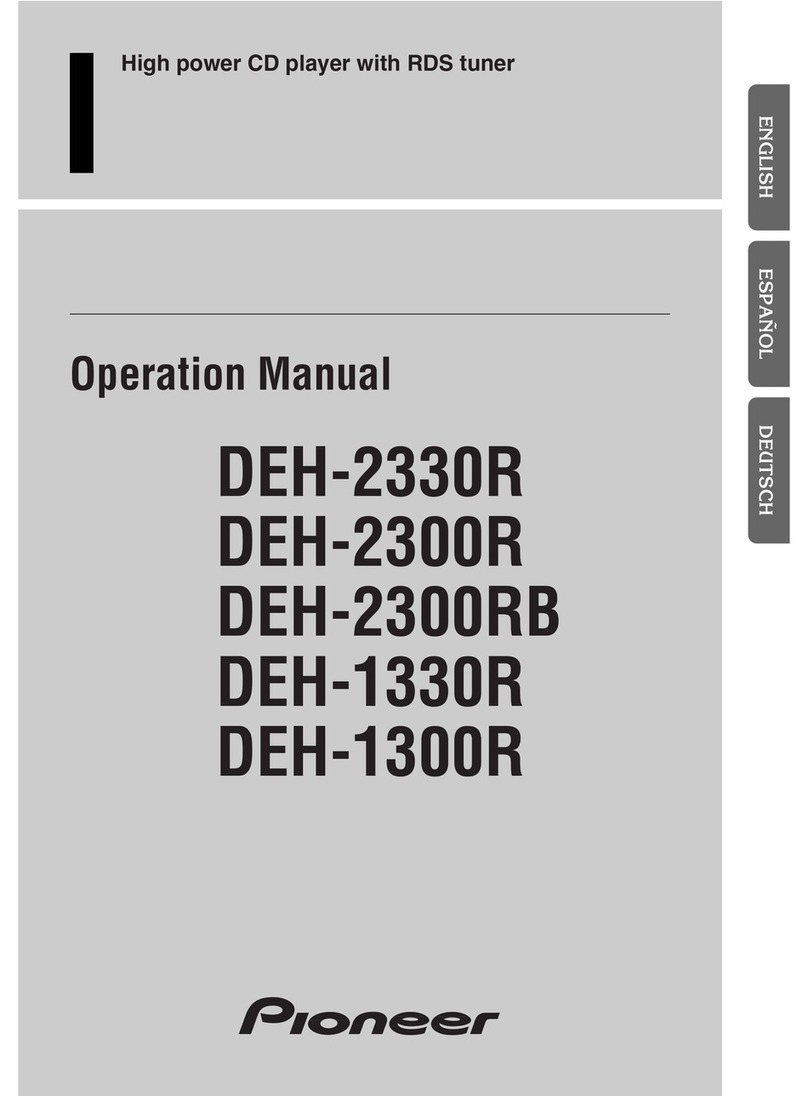 Pioneer DEH-1300R Operation manual