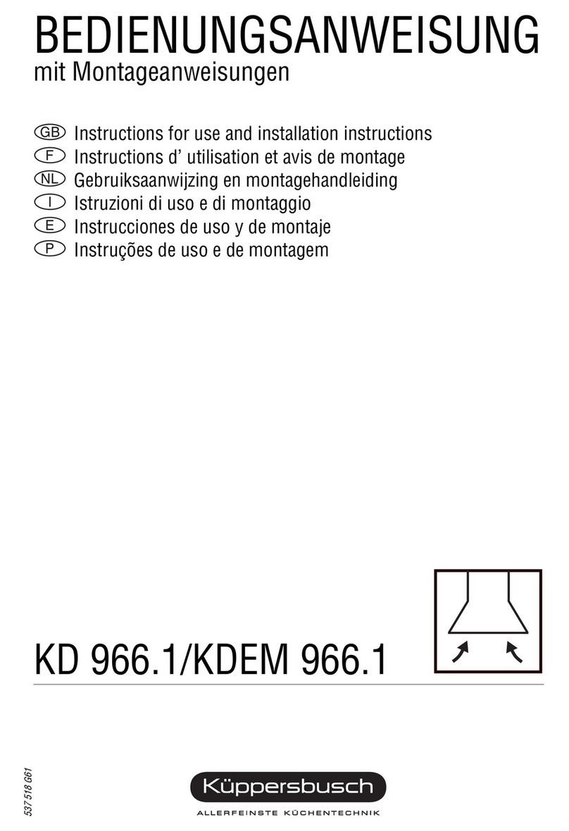Küppersbusch KD 966.1 Quick setup guide